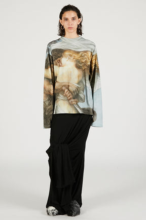 Mythology print long sleeve tee
