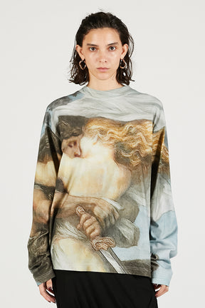 Mythology print long sleeve tee