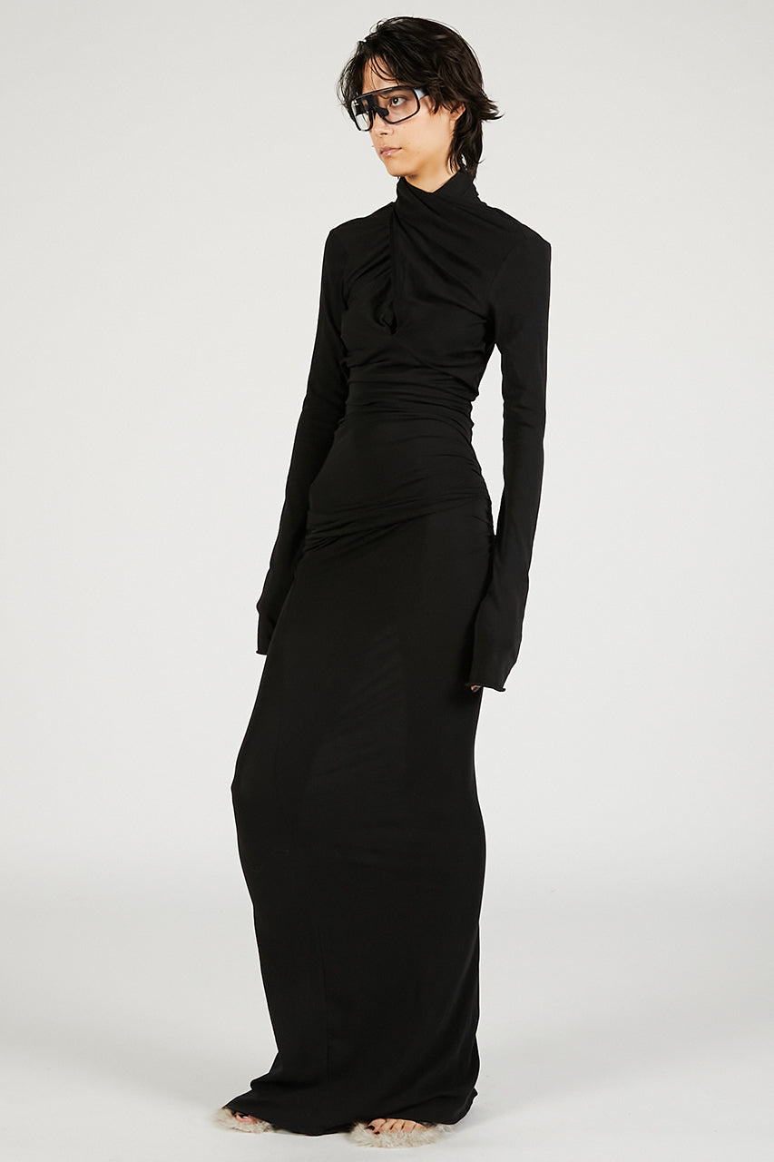 Gres Dress Soot