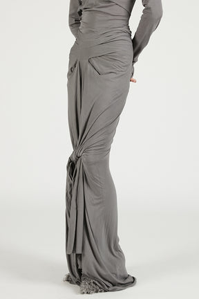 Lumiere Scarf Skirt Deep Grey
