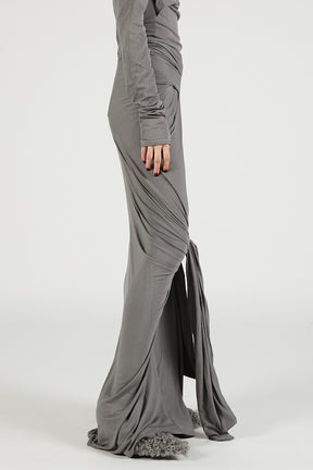 Lumiere Scarf Skirt Deep Grey