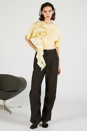Rose Ruffled T-Shirt