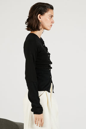 Random Button Knit Top - 2025 WINTER