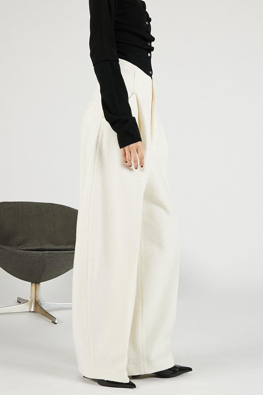 Wool Ring Curve Pants - 2025 WINTER