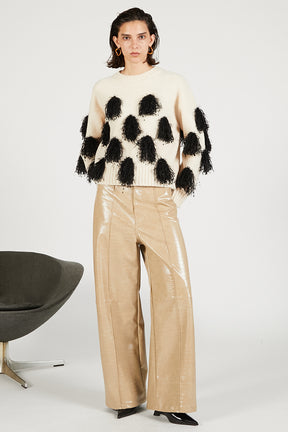 Synthetic Leather Press Pants - 2025 WINTER