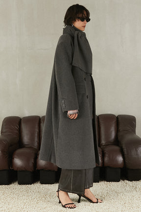 Coat with Muffler - 2025 WINTER