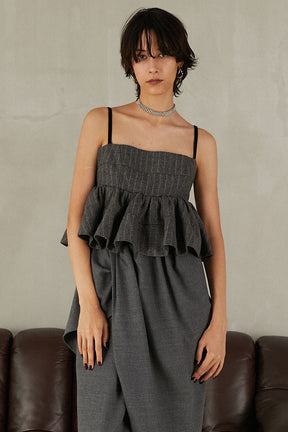 Tweed Peplum Bustier - 2025 WINTER