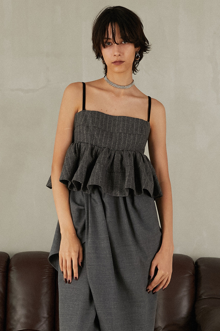 Tweed Peplum Bustier - 2025 WINTER