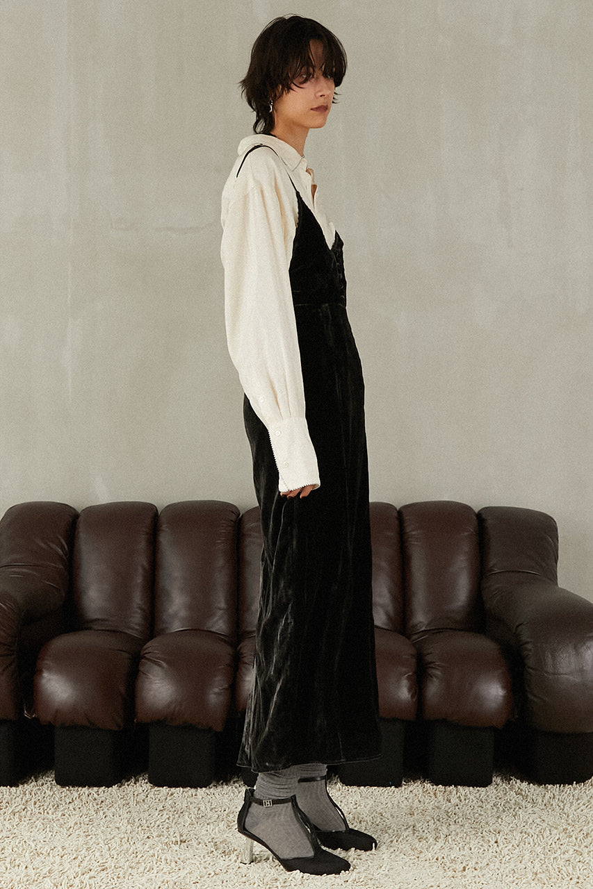 2-Way Velour Camisole Dress