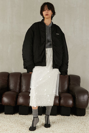 Tulle Wrap Sequin Skirt - 2025 WINTER