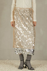 Tulle Wrap Sequin Skirt - 2025 WINTER