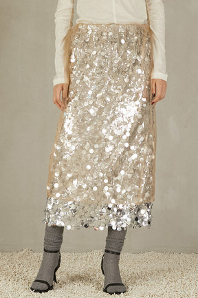 Tulle Wrap Sequin Skirt - 2025 WINTER