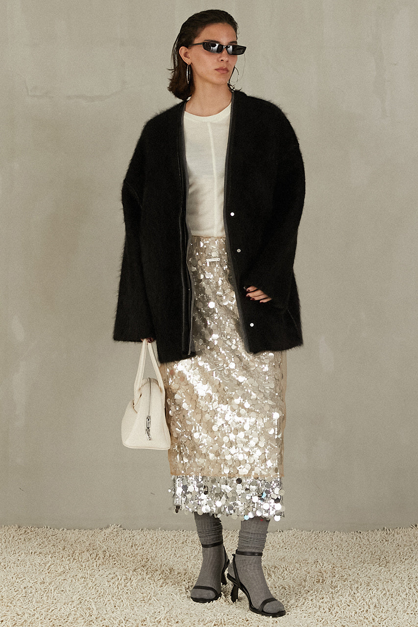 Tulle Wrap Sequin Skirt - 2025 WINTER