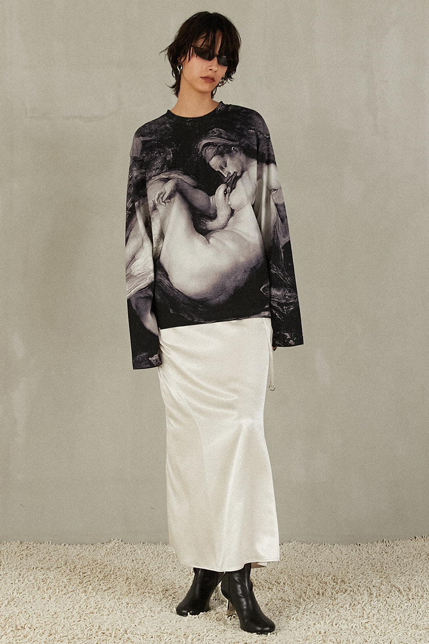 Mythology print long sleeve tee