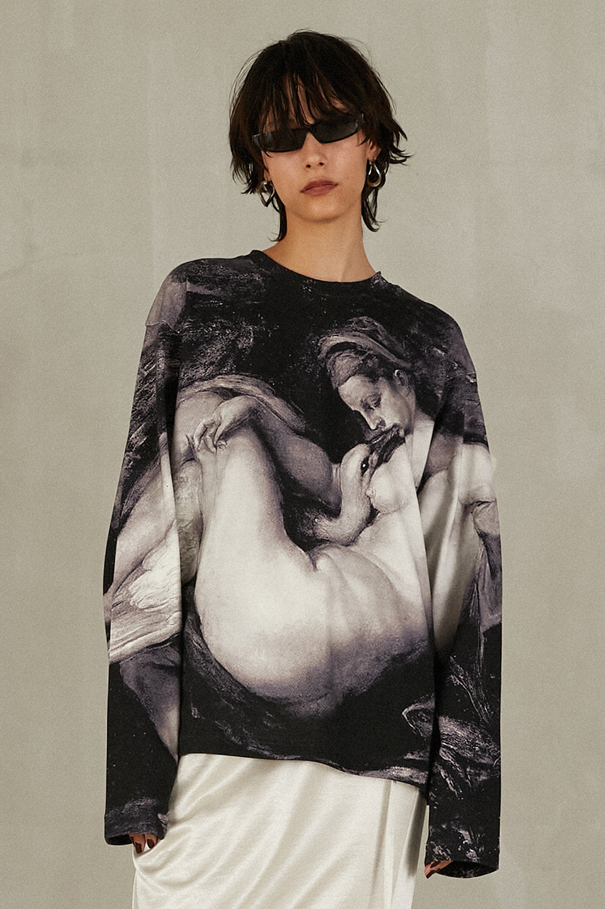 Mythology print long sleeve tee - PRE ORDER