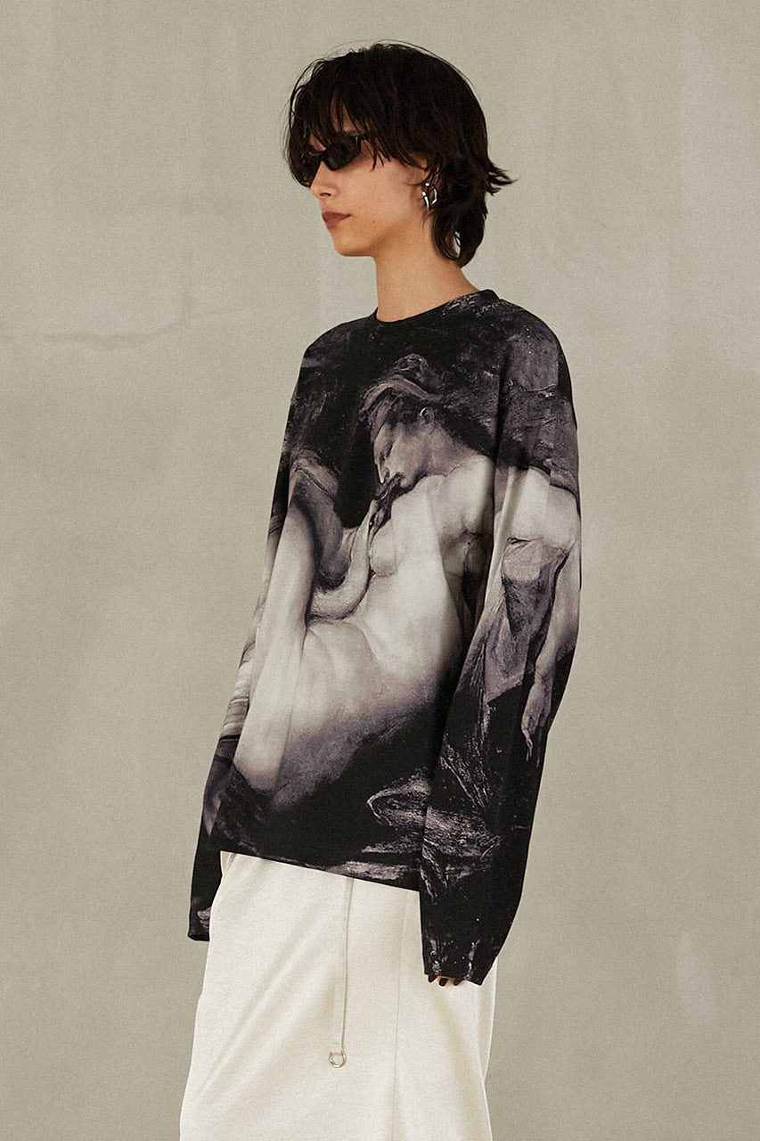 Mythology print long sleeve tee