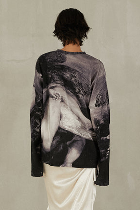 Mythology print long sleeve tee