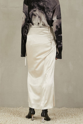 Satin Long Skirt - 2025 WINTER
