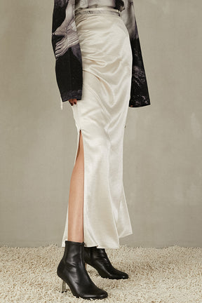 Satin Long Skirt - 2025 WINTER