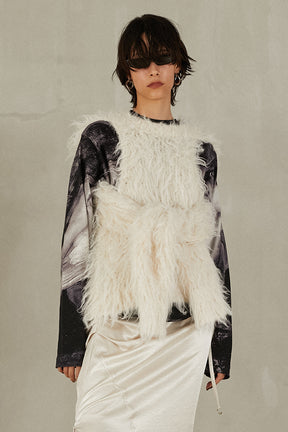 Shaggy Knit Pullover - 2025 WINTER
