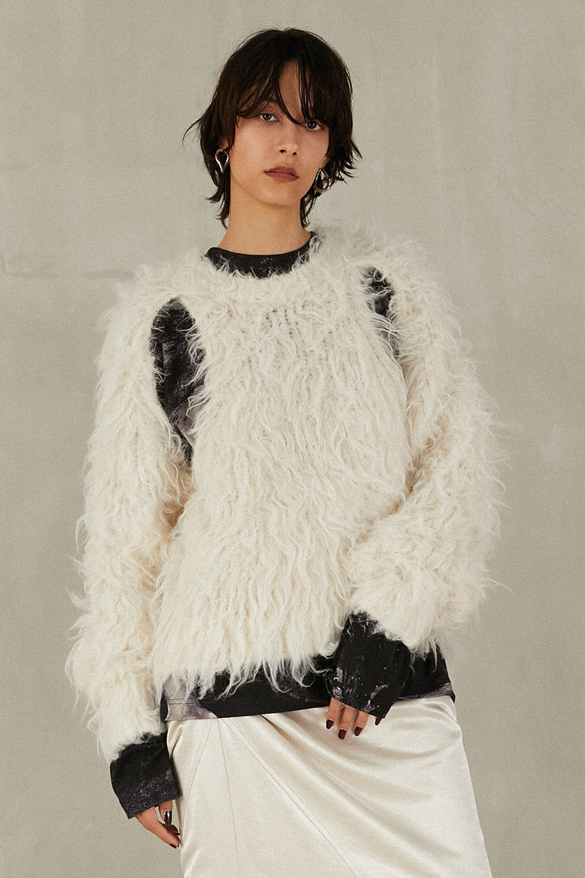 Shaggy Knit Pullover - 2025 WINTER