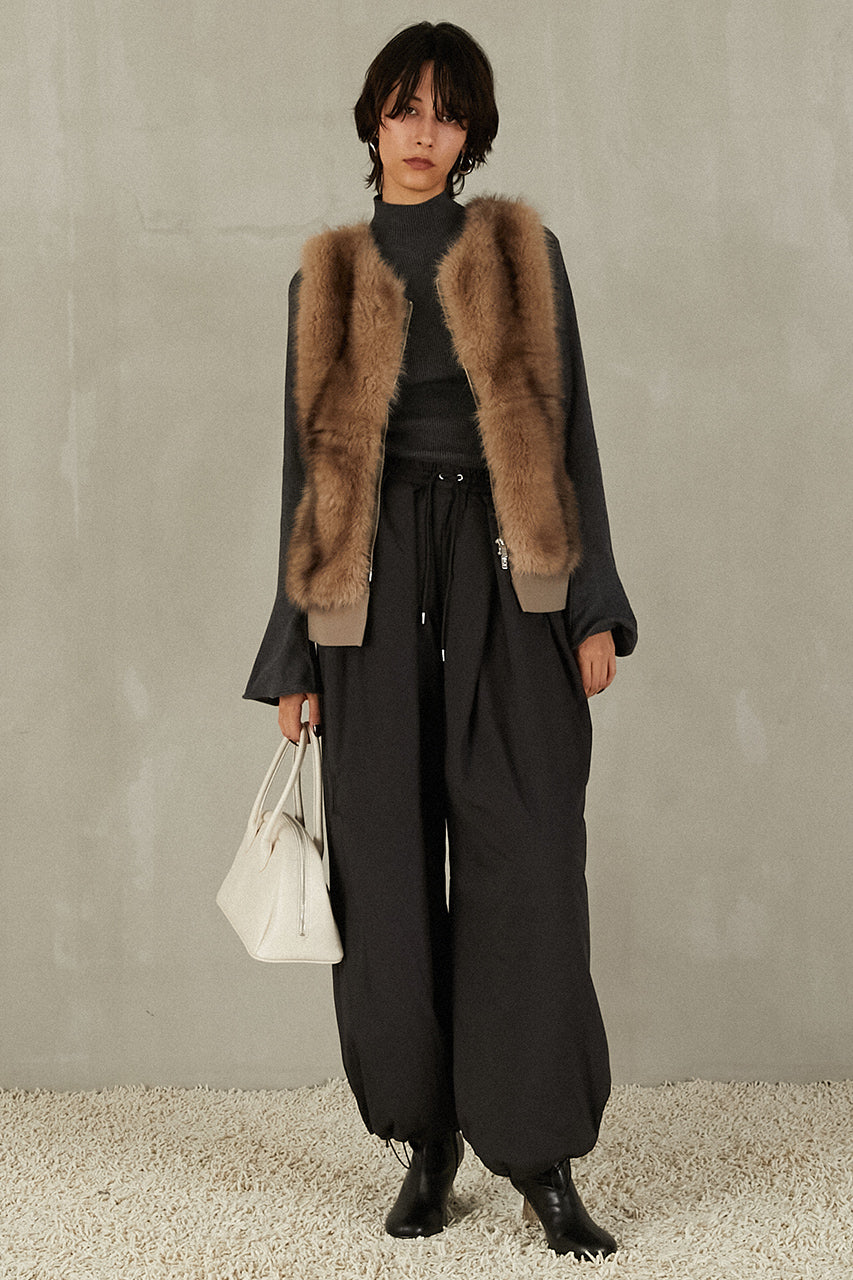 Fur Trimmed Vest