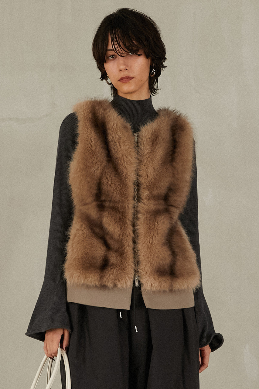 Fur Trimmed Vest