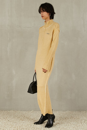 Front Zip Knit One-Piece - 2025 WINTER