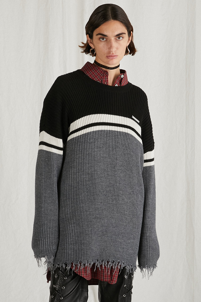 [24Autumn PRE ORDER] BORDER OVER KNIT