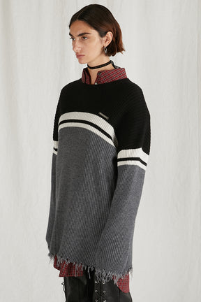 [24Autumn PRE ORDER] BORDER OVER KNIT