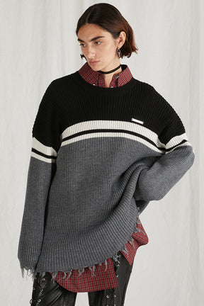 [24Autumn PRE ORDER] BORDER OVER KNIT