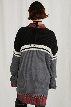 【24WINTER PRE ORDER】Border Over Knit