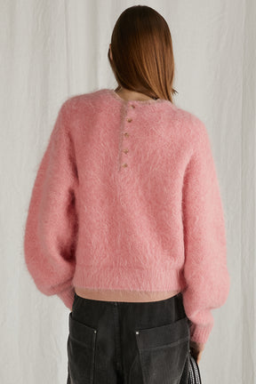 【24WINTER PRE ORDER】2Way Alpaca Shaggy Knit