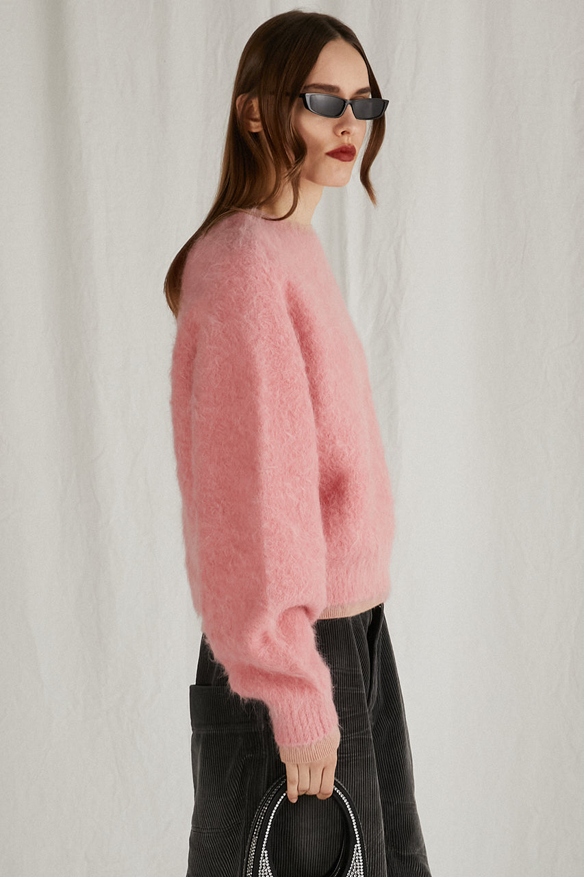 【24WINTER PRE ORDER】2Way Alpaca Shaggy Knit