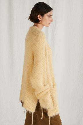 [24Autumn PRE ORDER] Alpaca Shaggy Cardigan