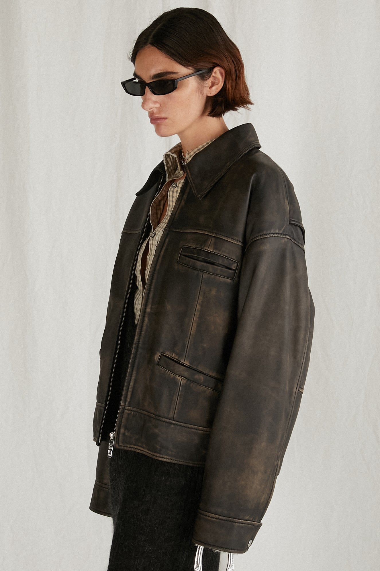 【24AUTUMN PRE ORDER】Padded SHEEP Leather Blouson