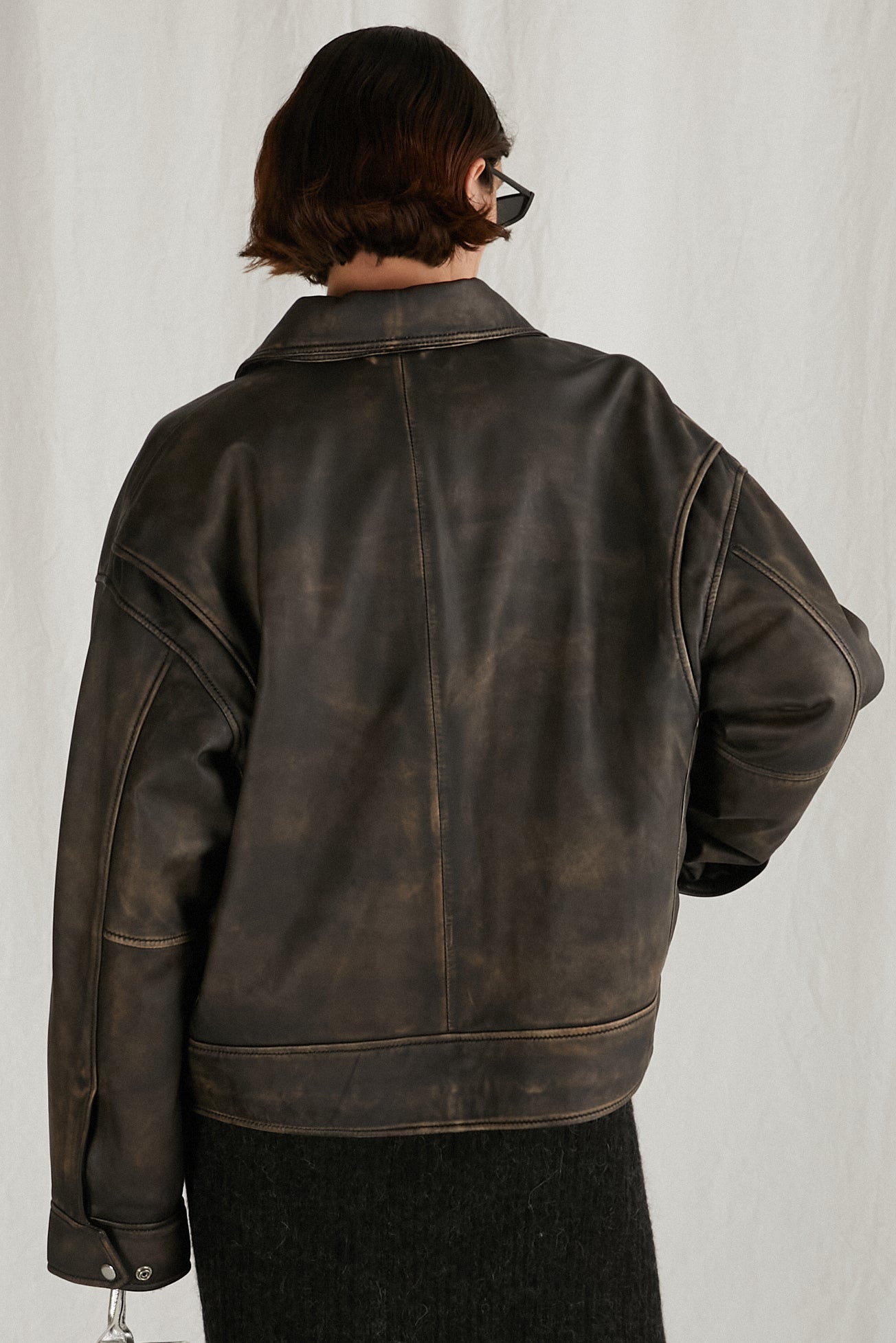 【24AUTUMN PRE ORDER】Padded SHEEP Leather Blouson