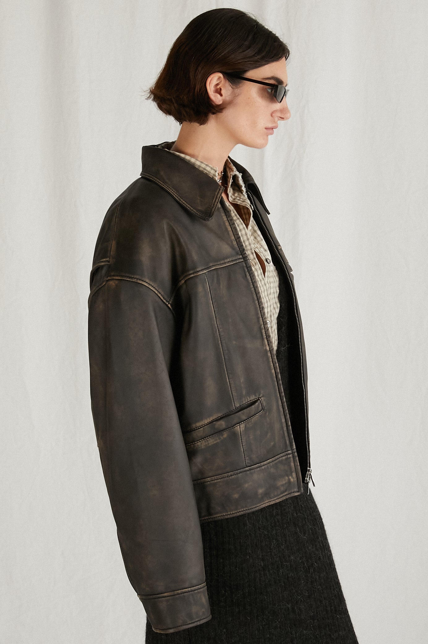 【24AUTUMN PRE ORDER】Padded SHEEP Leather Blouson