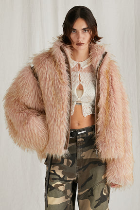 [24Autumn PRE ORDER] FUR ZIP BLOUSON