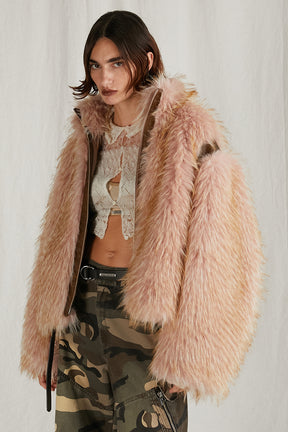 [24Autumn PRE ORDER] FUR ZIP BLOUSON