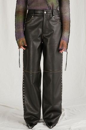 【24WINTER PRE ORDER】Vegan Leather Pants