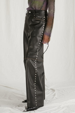 【24WINTER PRE ORDER】Vegan Leather Pants