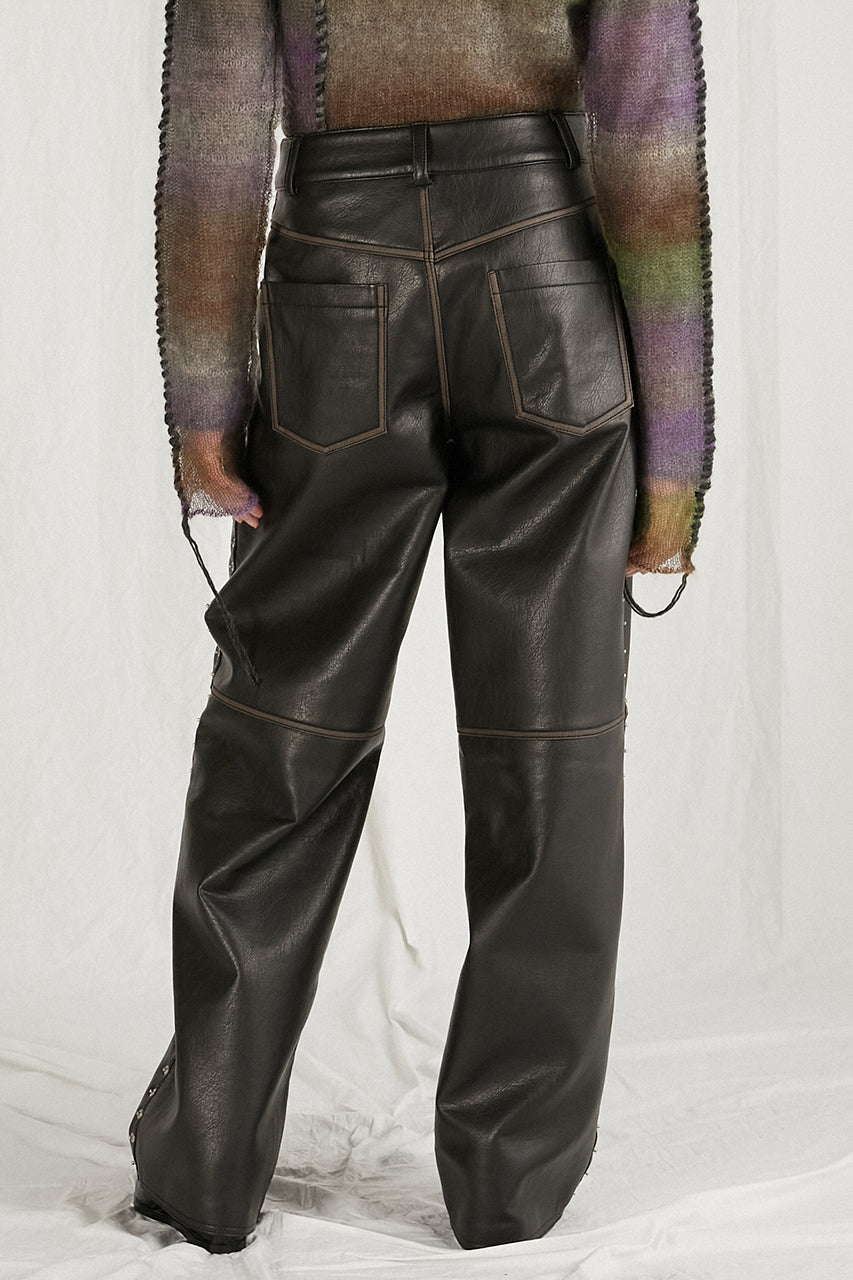 【24WINTER PRE ORDER】Vegan Leather Pants