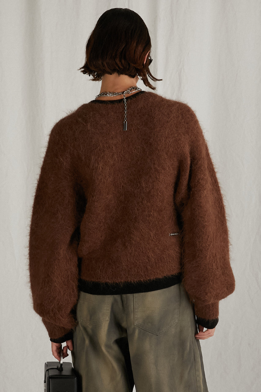 【24WINTER PRE ORDER】2Way Alpaca Shaggy Knit