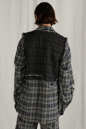 【PRE ORDER】Cropped Tweed Vest