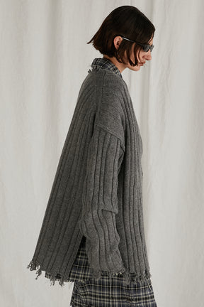 [24Autumn PRE ORDER] PLUNGE NECK KNIT