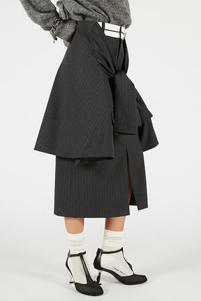 Layered Midi Skirt - 2025 WINTER