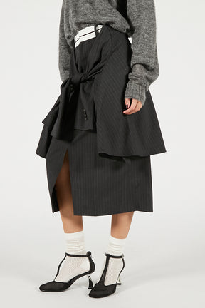 Layered Midi Skirt - 2025 WINTER