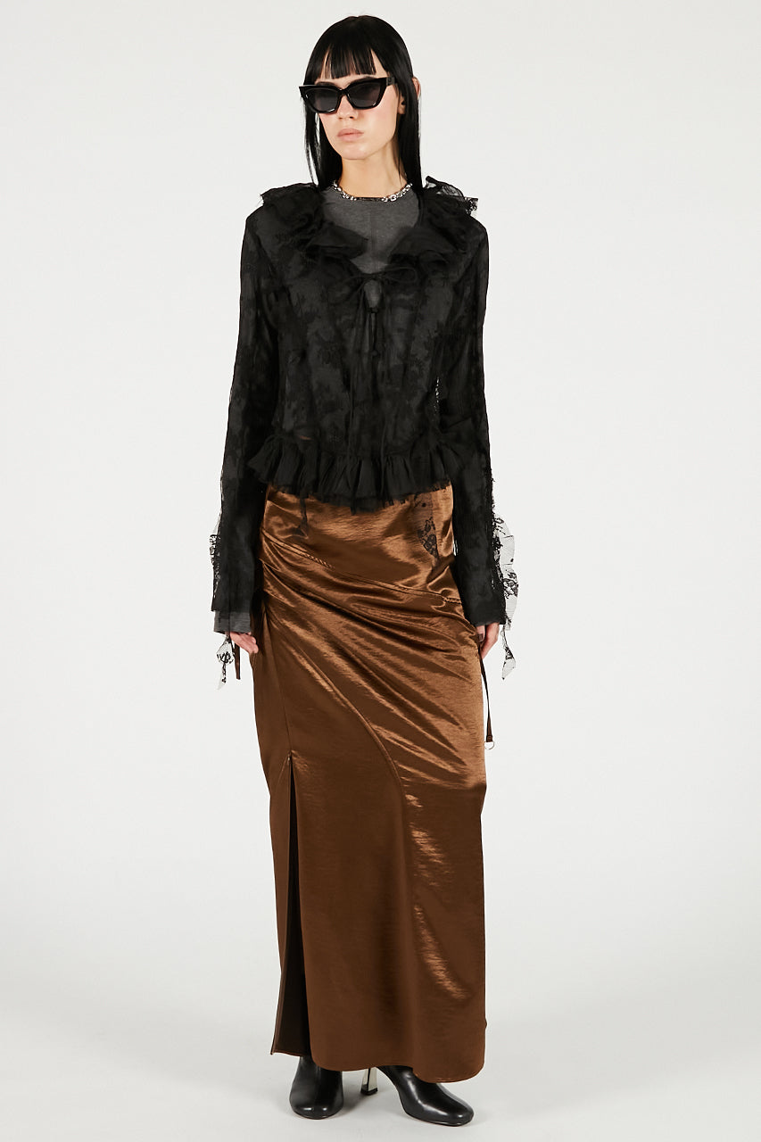 Lace Ruffled Blouse