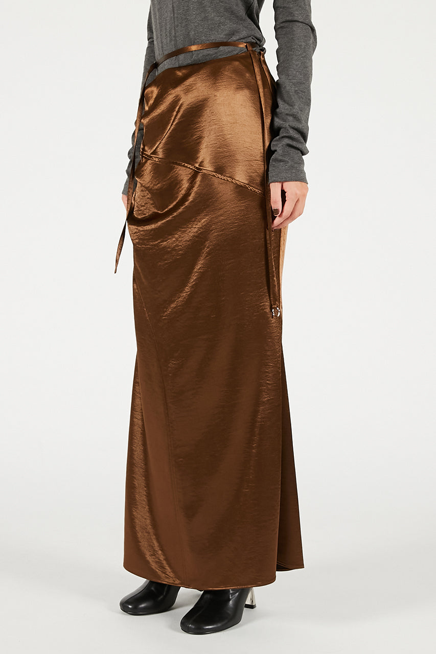 Satin Long Skirt - 2025 WINTER